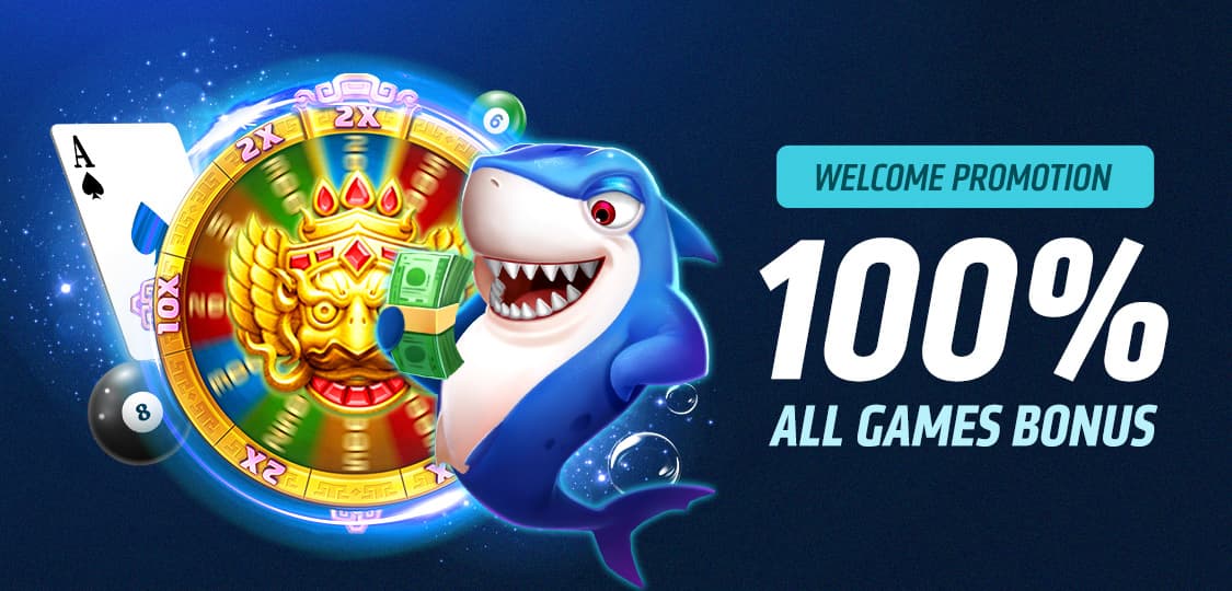 100% First Deposit Bonus on All Games